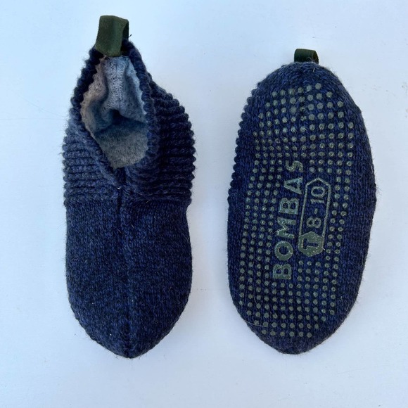 Bombas Shoes Bombas Fleece Lined Gripper Slippers Kids Soft Bottom